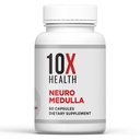 10X Health Neuro Medulla Brain Supplement - Nootropics Brain Support Supplement für Gehirn, Gedächtnis und Fokus - Memory Supplements mit Vitamin B1 & B3, Zink, Ginkgo Biloba &amp; Mehr - 60 Kapseln