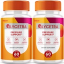 (2 Pack) Glycetra Capsules, Glycetra Blood Support Supplement Advanced Formula Premium Blend All Natural Balance Flow, Glicetra Pills Maximum Strength Glycogen Support Health Wellness Review (120 Ct)