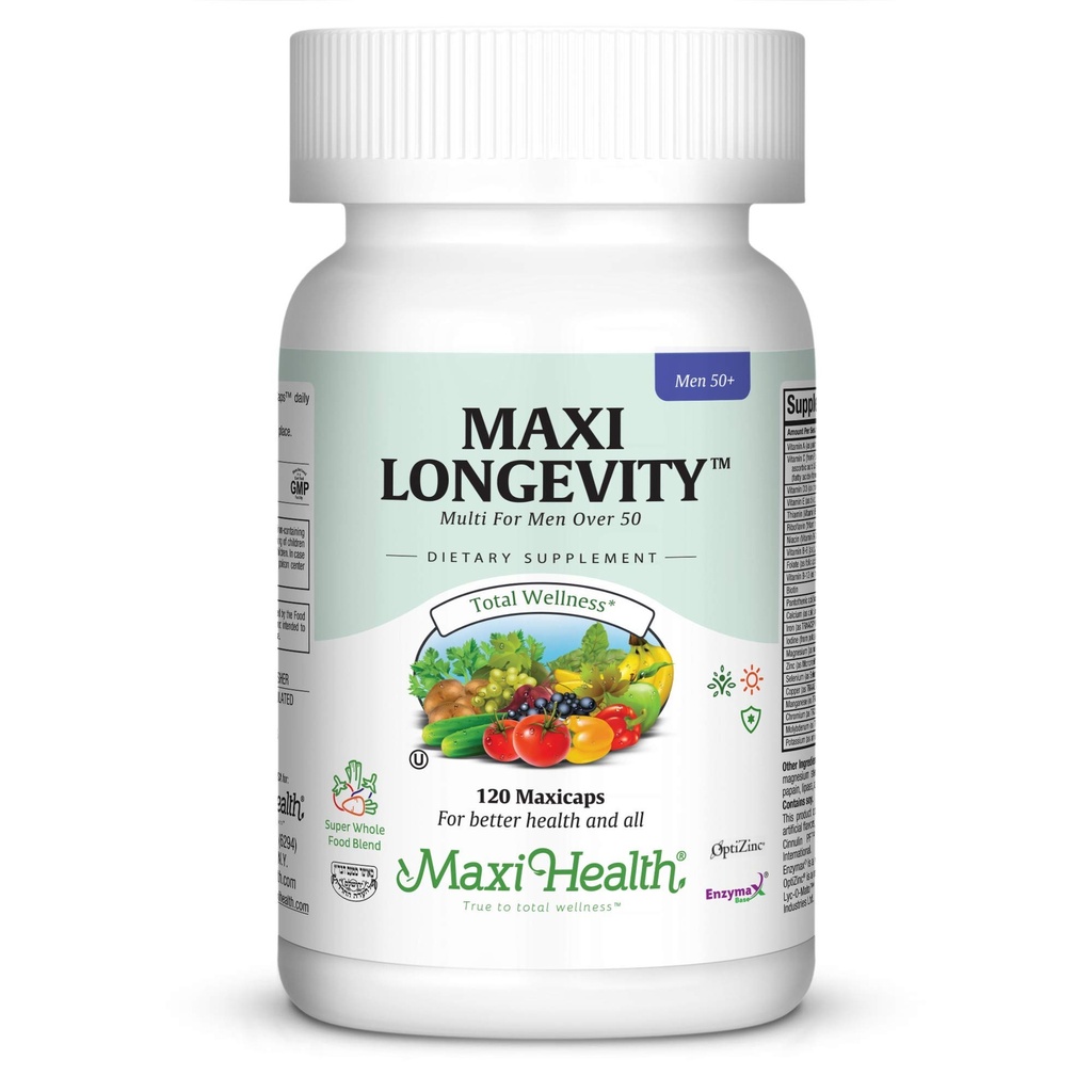Multivitamin 50 Plus – Daily Multivitamin Over 50 with Vitamin B12, A, D, C, Zinc, Magnesium & More – Energy, Immune & Heart Support Womens Multi Vitamins - Non-GMO (Men 120 Count (Pack of 1))