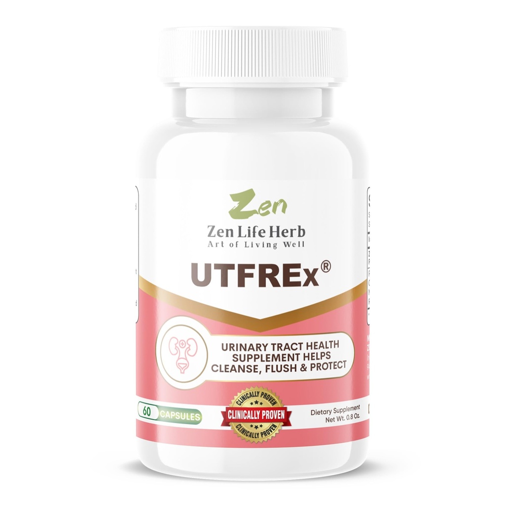 ZEN LIFE HERB UTFREx – Atteggiamento veloce - Promuove il sistema immunitario e urinario sano, senza vitamine, minerali, prebiotici, zucchero, integratori vegetali (60 capsule)