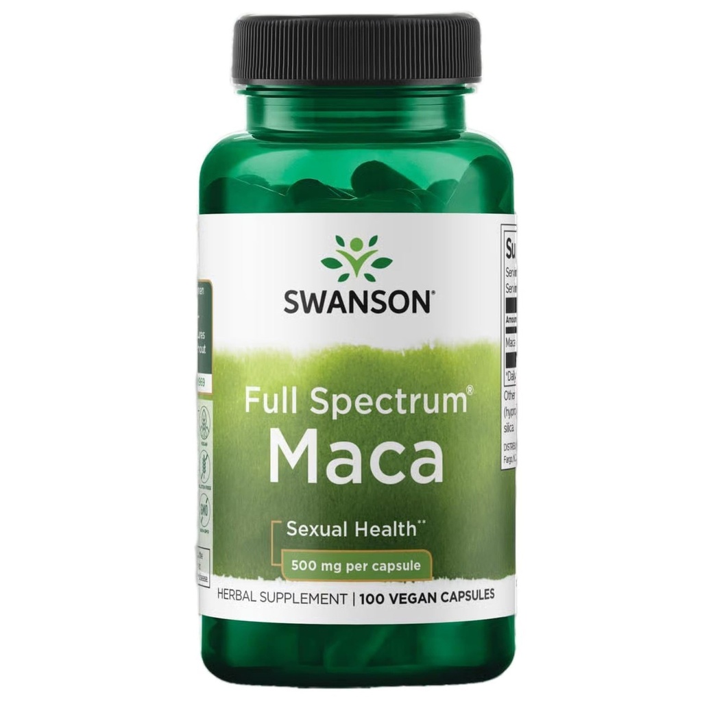 Swanson Maca 500 Milligramme 100 Kapseln
