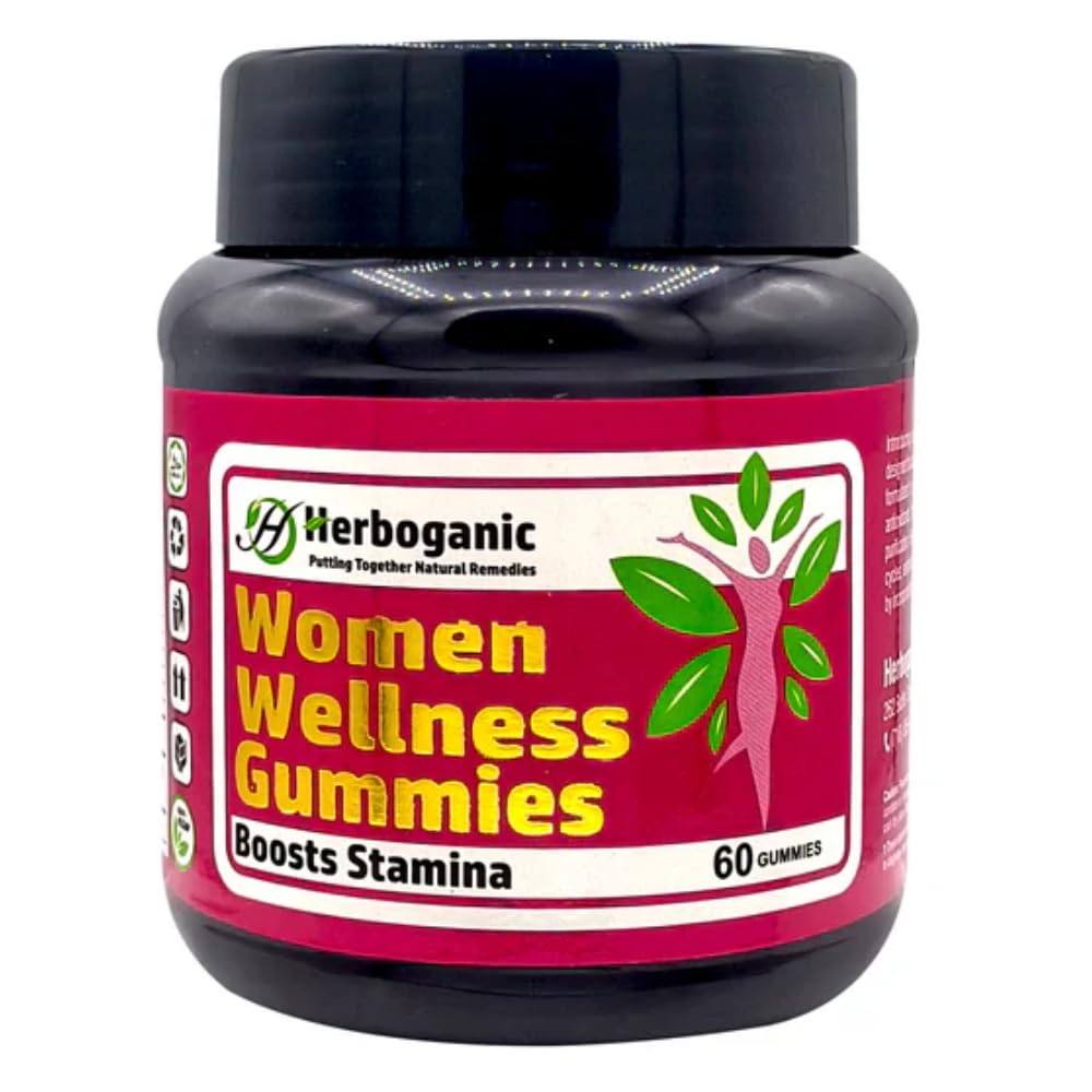 HERBOGANIC Women Wellness Gummies – Support for Energy, Stamina, and Hormonal Balance Pack of 60