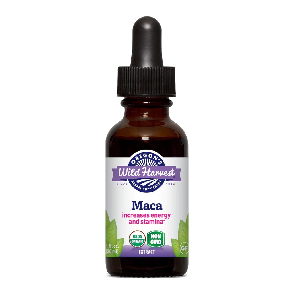 Oregon's Wild Harvest 1:3 Organic Maca Root Extract, 1 Fluid Ounce