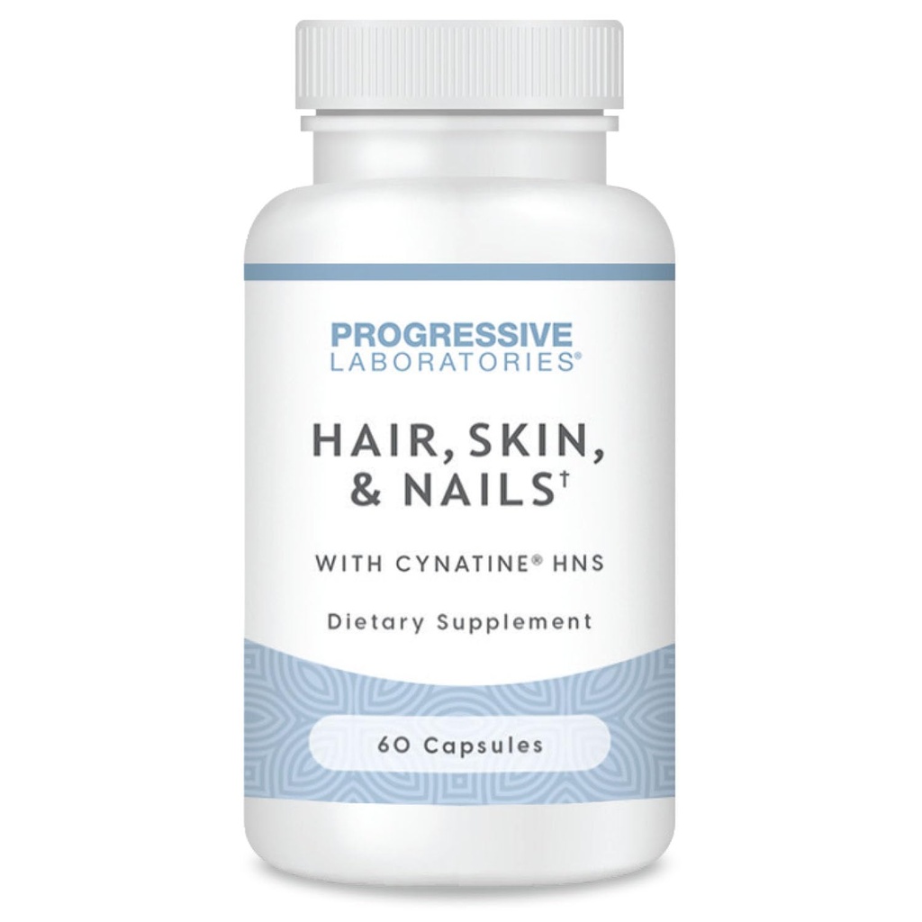 Hair, Skin & Nails Supplement – Dietary Supplements with Keratin (Cynatine HNS), Bamboo Silica, Biotin & TRAACS Minerals – Supports Strong Hair, Smooth Skin & Resilient Nails – 60 Vegetable Capsules