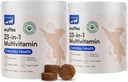 Wuffes 23-in-1 Chewable Dog Multivitamin&Supplements Bundle - Dog Multivitamin per Small&Large Breed - 2 Pack - 60 Count