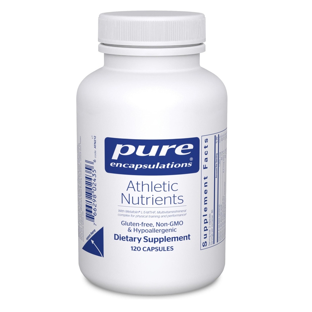 Pure Encapsulations Athletic Nutrients | Multivitamin/Mineral Complex for Exercise Performance and Training* | 120 Kapseln