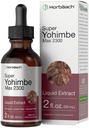 Horbäach Yohimbe Bark Liquid Extract | 2 Fl Oz | Supplement für Männer und Frauen | Alkoholfreie Tinkturtropfen | Vegetarier, Nicht-GVO und Glutenfrei