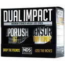 NDS Nutrition Maximum Strength Dual Impact Stack - Powerful 2-en-1 Weight Loss Kit combine une haute énergie de combustion des graisses XT thermogénique avec un toner Censeur Premium CLA (60 capsules et 90 Softgels)