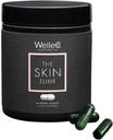 WelleCo La pelle Elixir Greens capsule in polvere con zinco, curcuma, cibo essenziale della pelle, supporta la formazione del collagene, Gluten Free & Vegan Glowing Skin Supplement, Firmness & Elasticity, 60 capsule