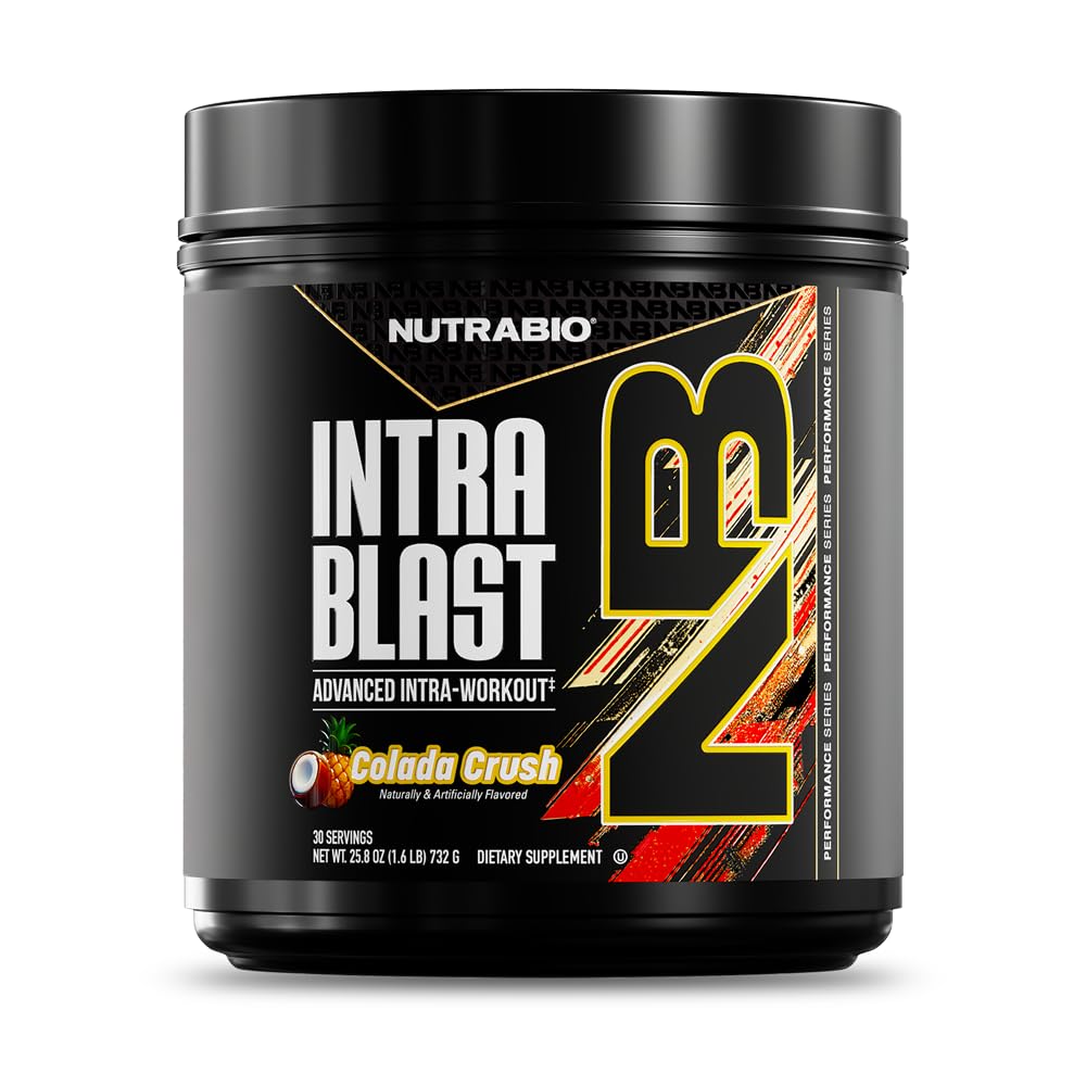 NutraBio Intra Blast Bcaa Powder Amino Acid Supplement, Elektrolyt & Hydration Blend, Intra, Pre Workout & Muskel Erholung, 20g Eaa Aminosäuren Pulver, 5g Glutamin- New York Punch, 30 Servieren