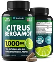 Citrus Bergamot Extract 1000mg for Women and Men – Polyphenol-Rich Bergamot Capsules for Daily Wellness, Antioxidant Support & Healthy Lifestyle, Non-GMO, Gluten Free, 120 Vegan Bergamot Capsules