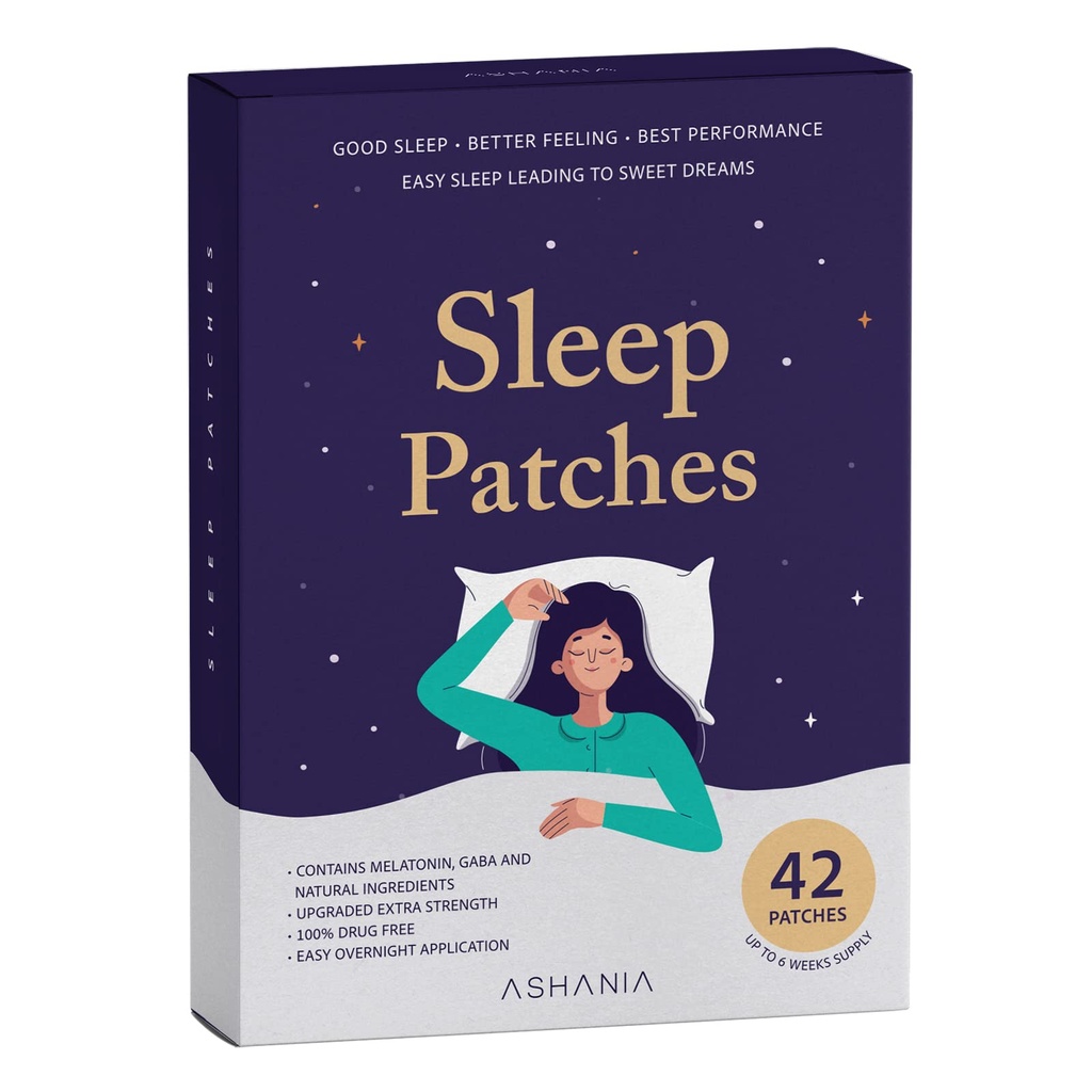 Schlaf-Patches, Schlaf-Patches für Erwachsene, Aufgerüstete Schlaf-Patches-Set, einfach zu bedienen und bequem, Premium-Zutaten, für Männer und Frauen (42 Count (Pack von 1))