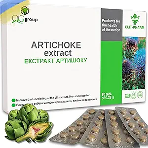 Estratto di carciofo puro del gruppo QG (80 compresse - 200 mg ogni) Integratore alimentare per il supporto per la salute e la digestione del fegato - Supplemento per gli uomini e le donne
