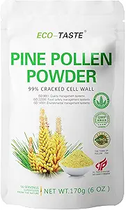 Polvere di polline di pino di ECO-TASTE 6 oncia, selvatico ha raccolto - Pinus Tabuliformis, 99% ha crato la parete cellulare