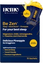BeMe BeZen Sleep Aid Supplement Natural Without Melatonin - 2X Absorption Than Pills - Dormire per Adulti con Magnesio, Ashwagandha, Camomilla, L-Theanine & GABA - Delizioso ananas