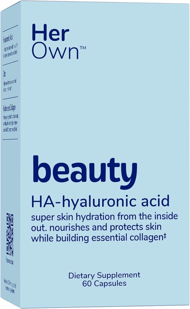 Ihre eigenen Schönheit Hyaluronsäure Kapseln, Haut Hydration, Nourishes und schützt Haut, essentielle Kollagen, Hyaluronsäure, Unterstützt schöne Haut, mit Zink, Magnesium, Vitamin C, 60 Zähler