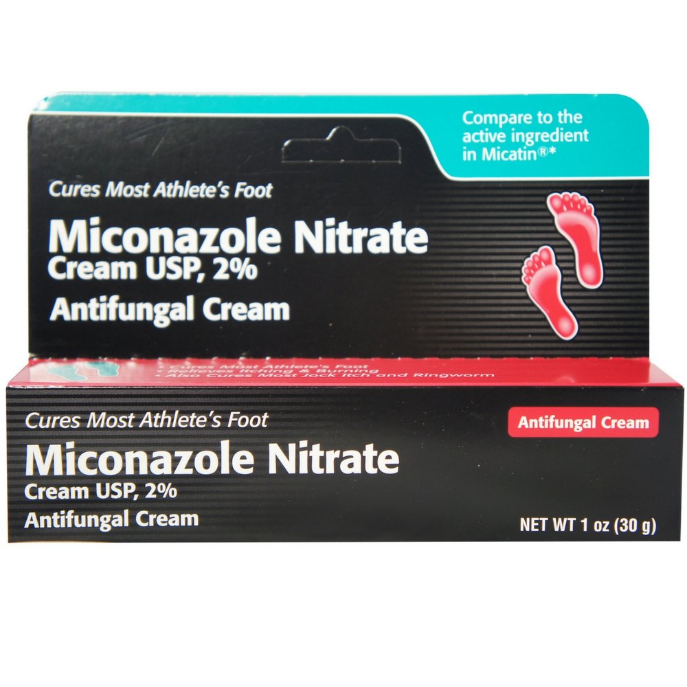 Miconazole Nitrate 2 % Antifungal Cream - 1 Oz (Pack of 6)