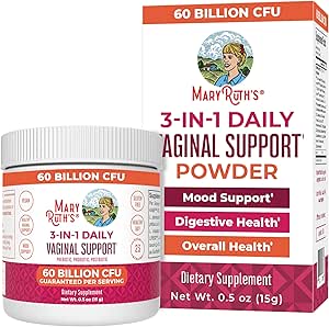 MaryRuth Organics 3-in-1 Probiotika für Frauen, Klinisch getestet, Vaginale Probiotika für Verdauungs- und Hormonunterstützung, Frauen Probiotisches Pulver, Gut Health, 50 Billion CFU, Allergen frei, 0.5 oz