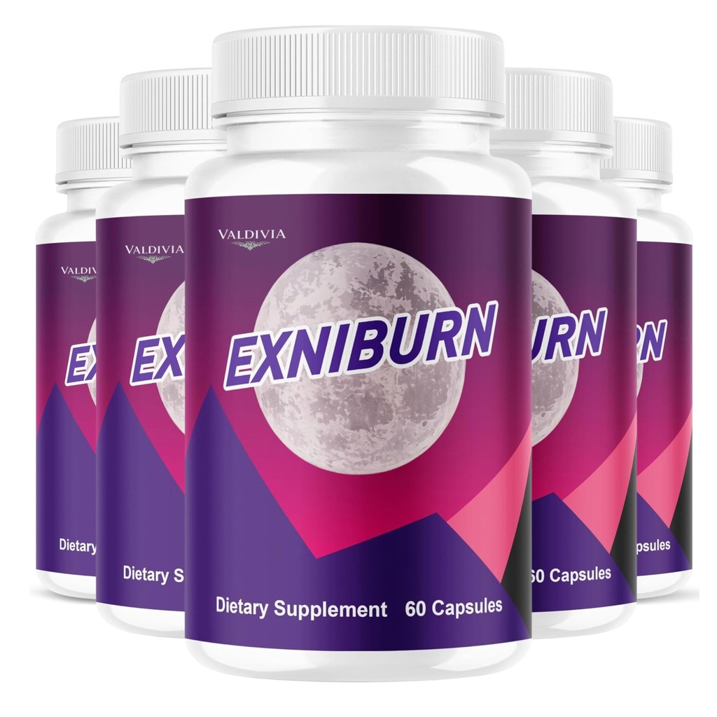 (5 Pack) Exniburn Capsules - Official Exni Burn Pills Advanced Supplement Support - Maximum Strength, All Natural Exniburn Vitamins for Overall Health & Wellness Reviews, 300 Capsules for 5 Months