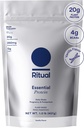 Poudre de protéines végétaliennes prénatales rituelles: Choline pour soutenir la prénatale, la postpartum, et la lactation, 20g de protéines de pois organiques des fermes régénératives aux États-Unis, sans gluten, à base de plantes, sans sucre†, vanille, 1Lbs