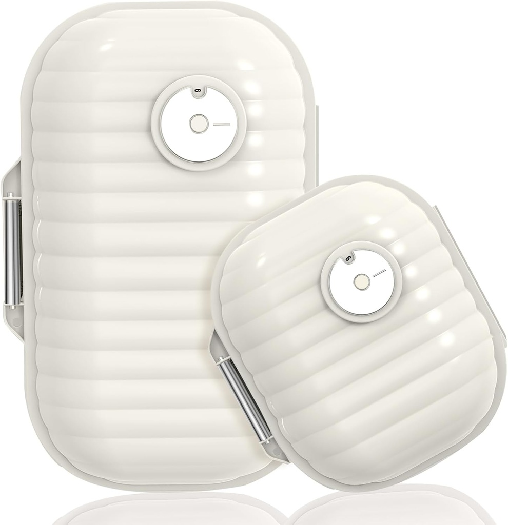 Organisateur de pilules de voyage, 2 packs Portable Pill Box 7 Day Small Pill Case Preuve d'humidité Médicament quotidien Vitamine Conteneur pour vitamines, Suppléments Médicament Tracker Voyage Essentiels (Small+ Large)