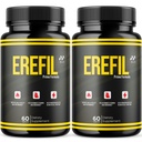 (2 Pack) Erefil Pills for Men, Official Erefil Male Capsules with All Natural Ingredients, Advanced Formula Men's Health and Wellness Formula Pills with Maximum Strength Multivitamins (120 Capsules)