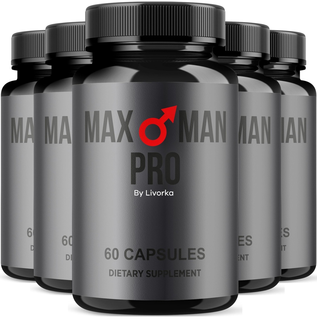 MaxMan Pro Dietary Supplement Capsules - 300 Count (5 Month Supply) - Pack of 5
