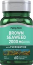 Piping Rock Brown Seaweed Capsule 2000mg | 60 Count | Fucoxanthin Extract Supplement | Non OGM, Gluten Free
