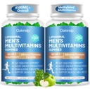 2 Pack 60-IN-1 Liposomal Methylated Multivitamin Gummy for Men Overall 4500MG+,Vitamin A C D3 K E B Complex ,Probiotics,Omega 3,CoQ10,Zinc,120+ Nutrients,for Immune,Heart and Digestive Wellness