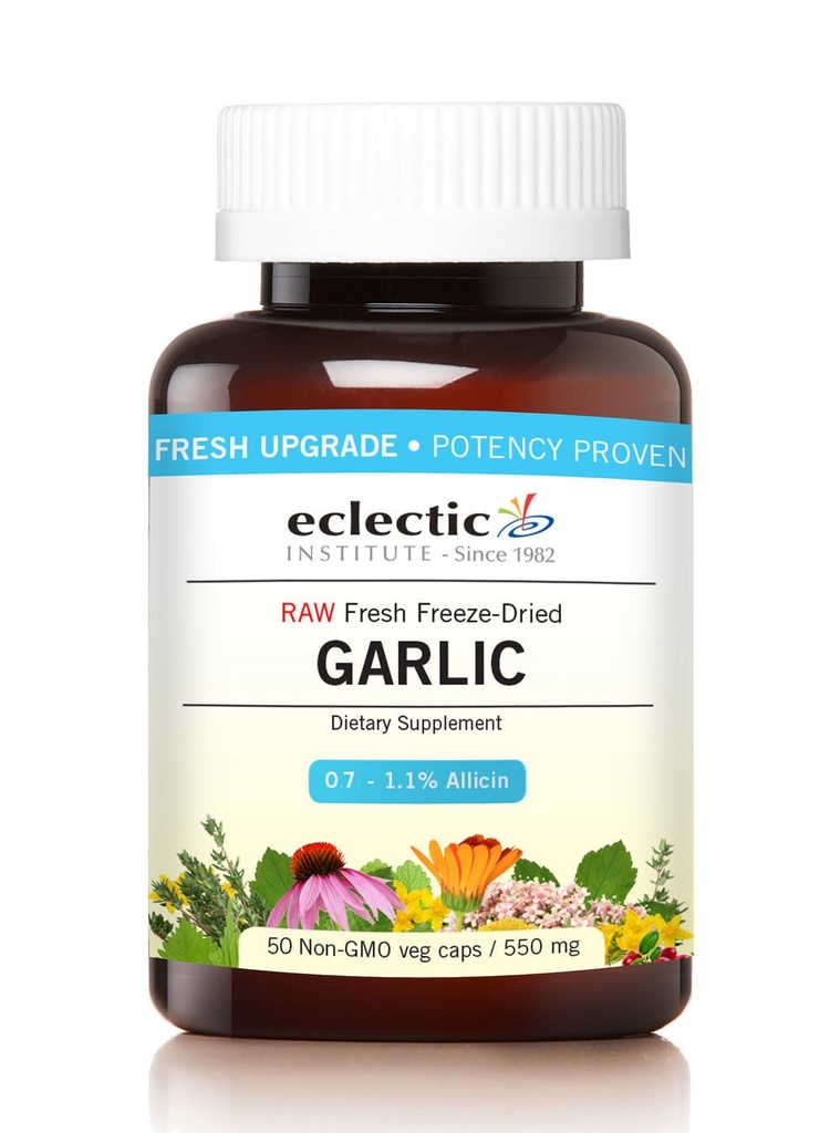 Eclectic Garlic 550 Mg Cog Fduv with Glass, Blue, 50 Count