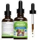 Pet Wellbeing Life Gold für Hunde - Vet-Formuliert - Immununterstützung und Antioxidantienschutz - Natürliche Kräuterergänzung 2 oz (59 ml)