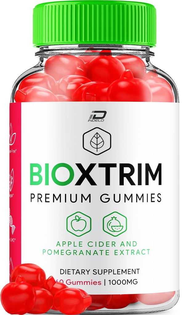 BioXtrim ACV Gummies Supplement - Bio X Trim Keto + ACV Gummies Apple Cider Vinegar 1000MG, Biox Trim Keto Gummies Reviews, Vitamin B12 (1 Pack - 60 Gummies)