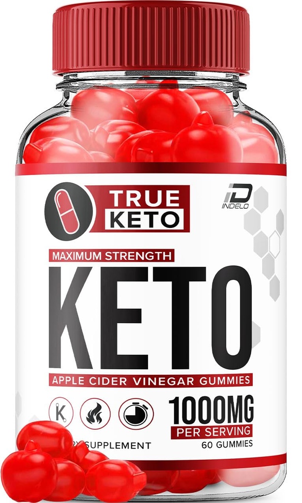 True Keto Gummies Supplement – TrueKeto + ACV Gummies Apple Cider Vinegar 1000MG, True Keto Gummies Reviews, Vitamin B12 (1 Pack - 60 Gummies)