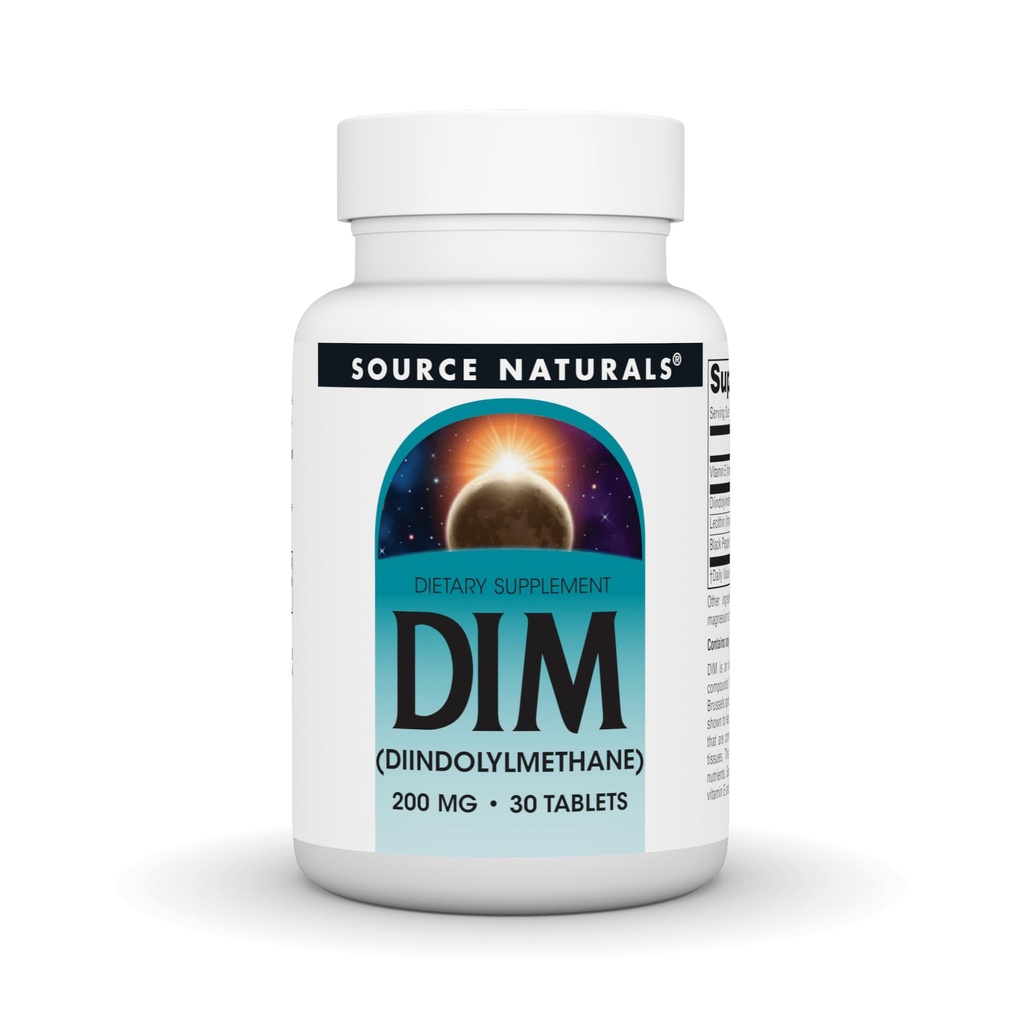 Quelle Naturals DIM, Diindolylmethan 200mg mit BioPerine, Vitamin E & More - 30 Tabletten