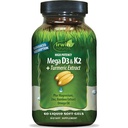 Irwin Naturals High Potency Mega D3 & K2 + Estratto di curcuma — 60 Liquid Soft-Gels