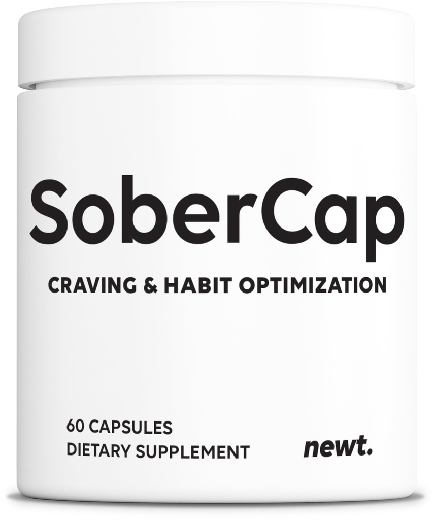 SoberCap™ Natural Drug Recovery Supplement | Alcohol Craving Blocker & Stop Craving Alcohol Pill for Addiction Support | Motivation, Focus, Drive, and Mood Clarity | Made in USA | 60 Capsules