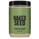 Naked Seed - 4 Seed Protein Powder, Solo 4 Ingredienti - Chia, Watermelon, girasole e zucca Seed - Gluten-Free, Soy Free, Vegan, No Gmos, Nessun dolcificanti artificiali - 15 Servings