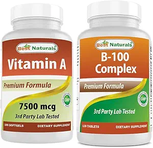 Best Naturals Vitamin A 25000 IU & B-100 Complex