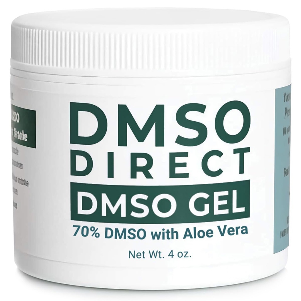 DMSO Gel with Aloe Vera 4oz - 70% Dimethyl Sulfoxide (99.99% Pure Pharma-Grade DMSO) - DMSO Direct