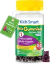 KIDS SMART Strong Bones & Picky Eaters Multivitamin Gummies Bundle for Kids – Calcium with Vitamin D3, Vitamins, Minerals & Veggies, Sugar Free Daily Support for Growth, Bones, Teeth & Wellness, 2-Pac