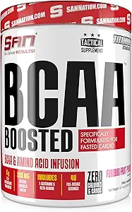 SAN BCAA Boosted Fruit Punch - Premium verzweigte Aminosäuren für Muskelrückgewinnung und Energie