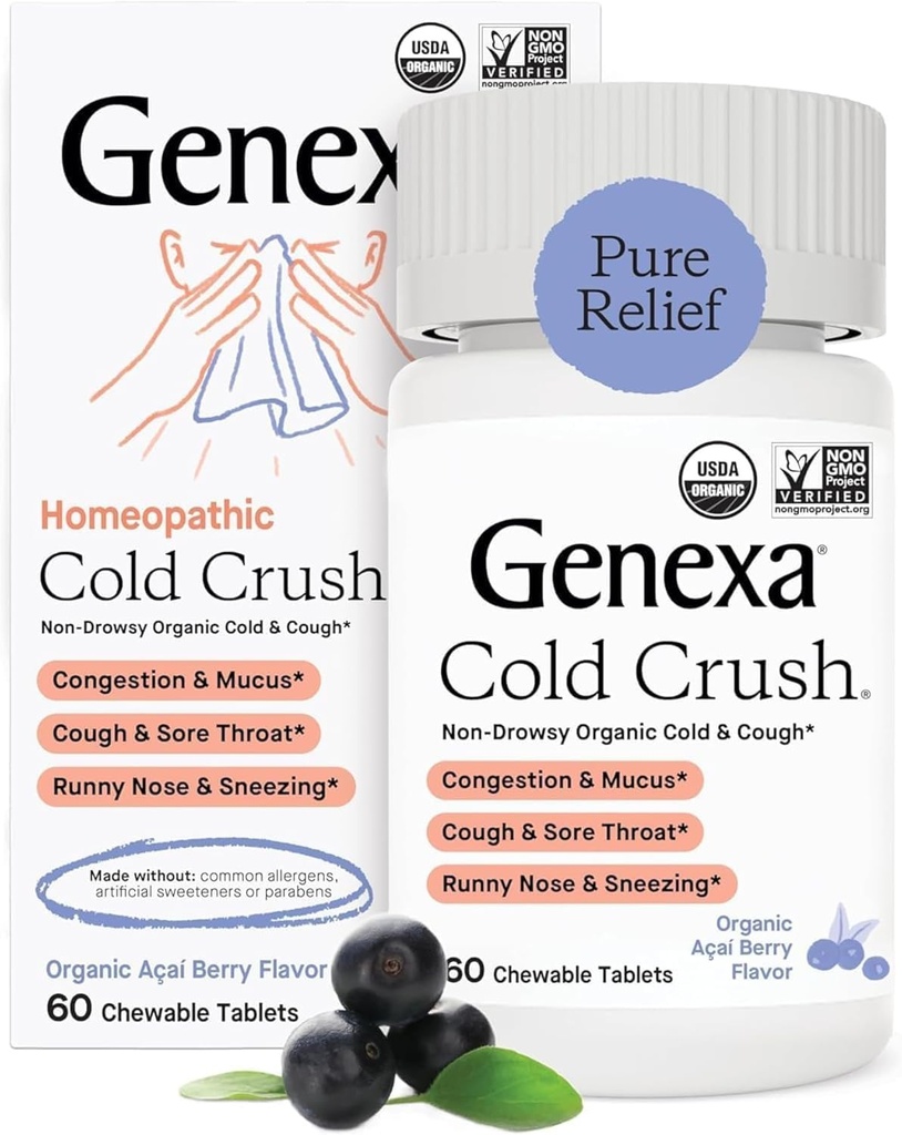 Genexa, Cold Crush Acai Berry Organic, 60 Count