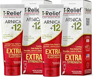 MediNatura T-Relief Extra Strength Gel Arnica +12 Natural Relieving Actives for Back Pain Joint Soreness Muscle Aches & Stiffness Ganzkörper Fast Acting Relief für Frauen & Männer - 3 oz (2 Pack)