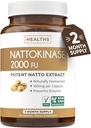Gesundheit Harmony Nattokinase 2000 FU (Non-GMO) Leistungsstarke Nattokinase-Ergänzung von Naturally Fermented Soybeans - (2 Monate Versorgung) 60 Vegan Natto Kapseln