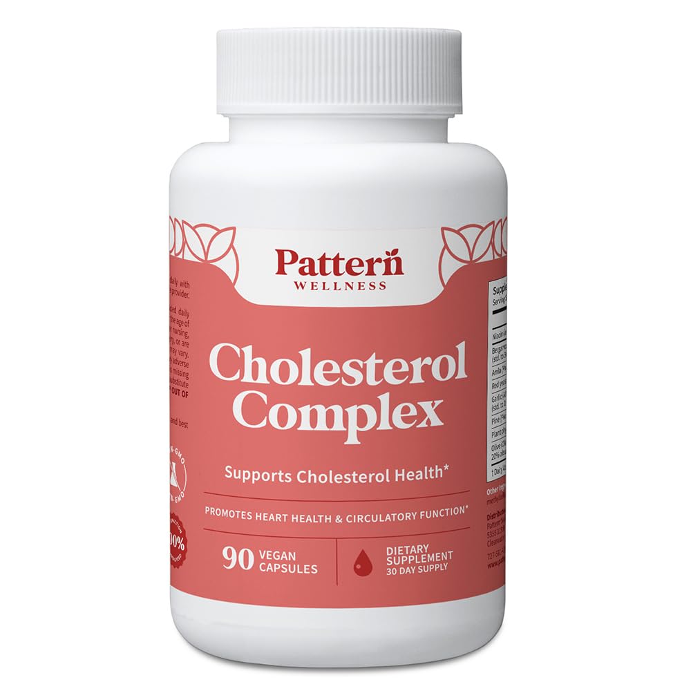 Muster Wellness Cholesterol Complex Supplement - All-Natural Balancing Formula - Boost Overall Wellness - 3. Party Lab Getestet - 90 Vegan Kapseln