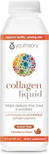 Tuteo Collage Liquido - 2.500 mg Verisol Collage idrolizzato - Supporta giunti, muscoli, ossa, capelli, pelle e unghie* - 18 aminoacidi - Natural Strawberry Flavor - 15 fl oz