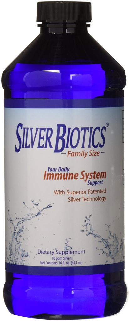 Silber Biotics Kolloidal Nano SilverSol Ag4O4 10 PPM Immununterstützung | Bio-Hacking Immun Building Natural Support | 16 Fl Oz (Pack von 2)