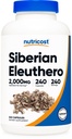 Nutricost Siberian Eleuthero 500mg, 240 Capsule - Eleutherococcus Senticosus - Gluten Free & Non-GMO