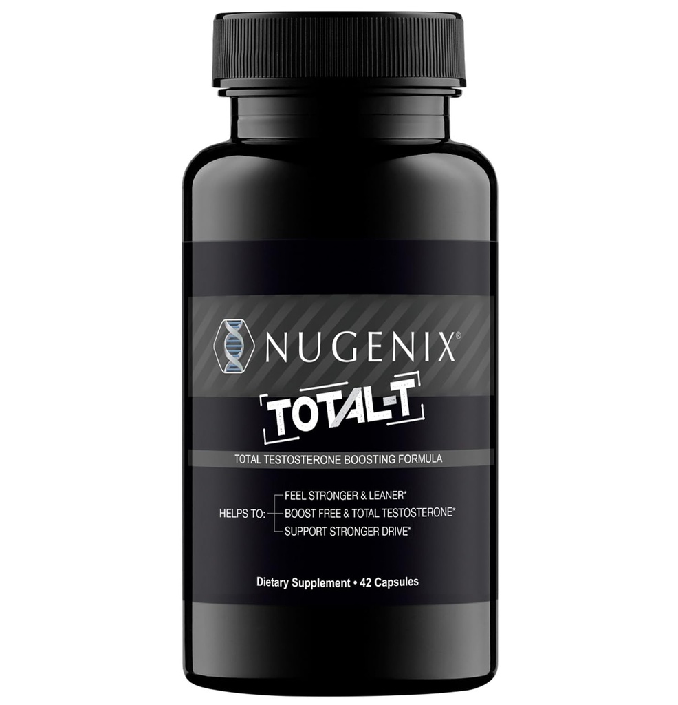 Nugenix Total-T, Supplemento Booster testosterone gratuito e totale per gli uomini, 42 conte