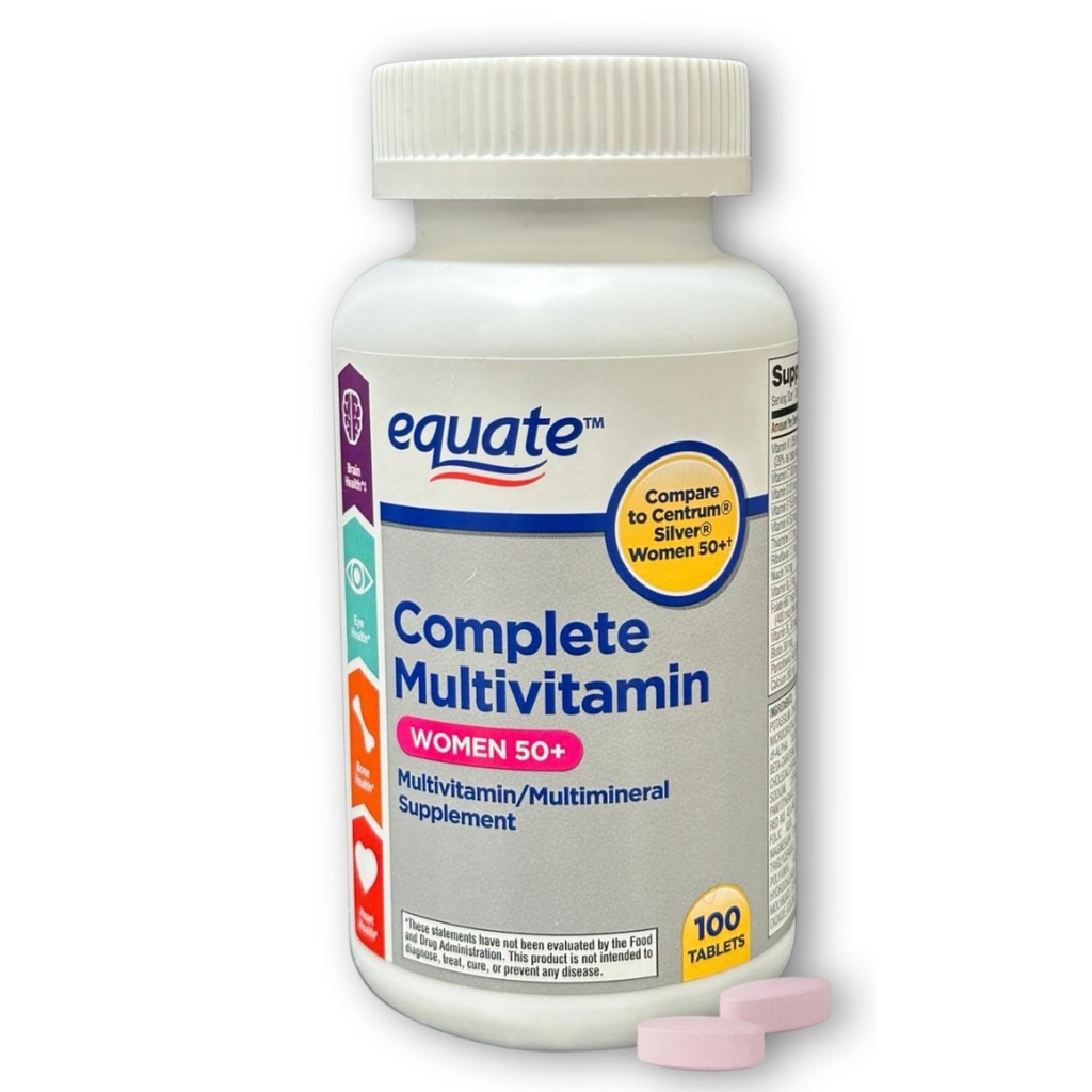 Multivitamin Multimineral Tablets for Women 50+, 100 Count (Pack of 1)